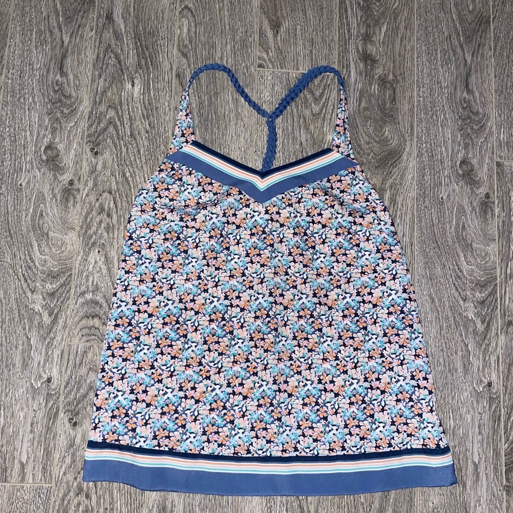 LC Lauren Conrad floral tank blouse